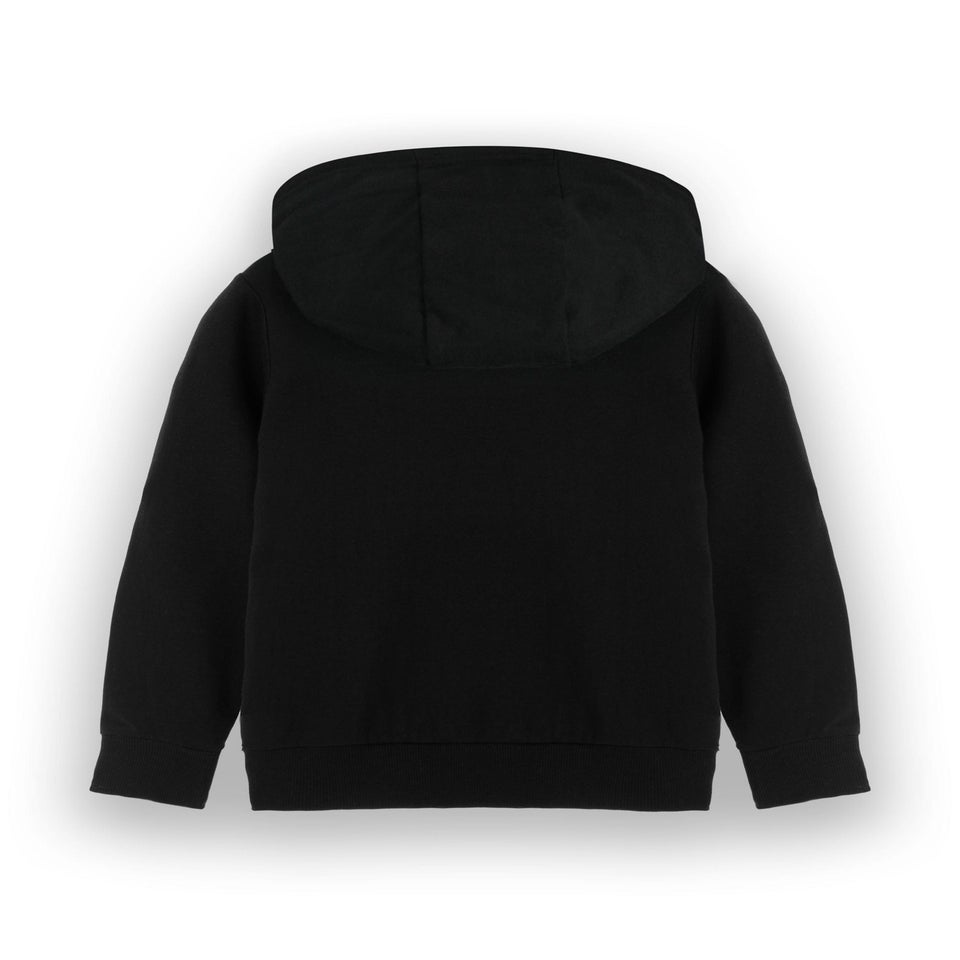 Minecraft Creeper Print at Front Big Kids Black Hoodie (5-14 Years)