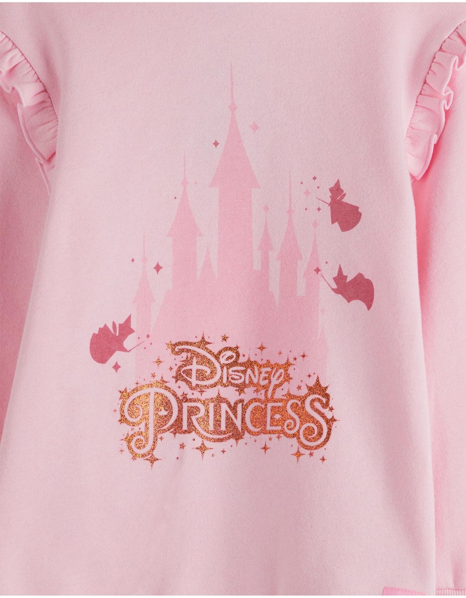Vanilla Underground Disney Princess Girls Pink Hoodie (3-8 Years)