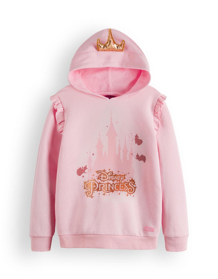 Vanilla Underground Disney Princess Girls Pink Hoodie (3-8 Years)