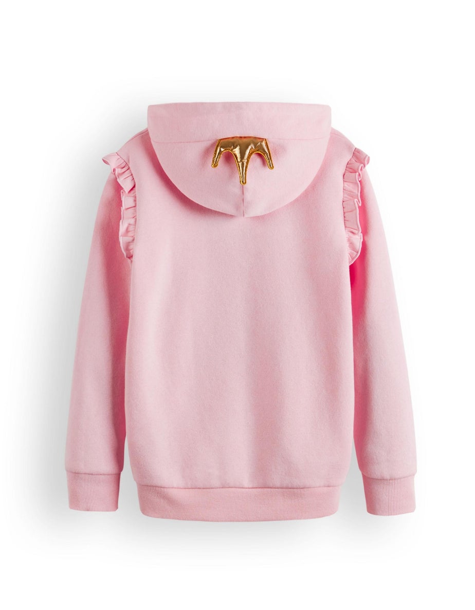 Vanilla Underground Disney Princess Girls Pink Hoodie (3-8 Years)