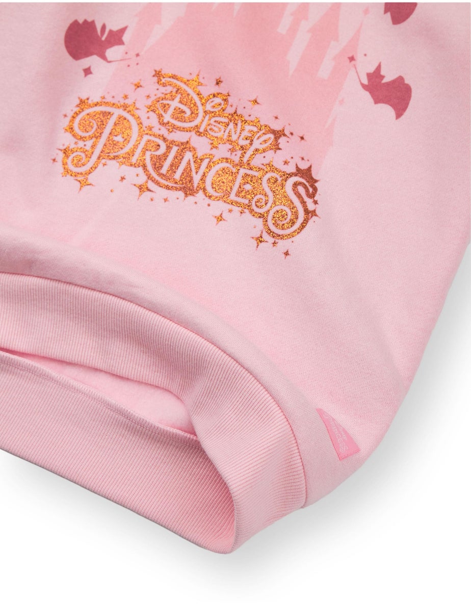 Vanilla Underground Disney Princess Girls Pink Hoodie (3-8 Years)