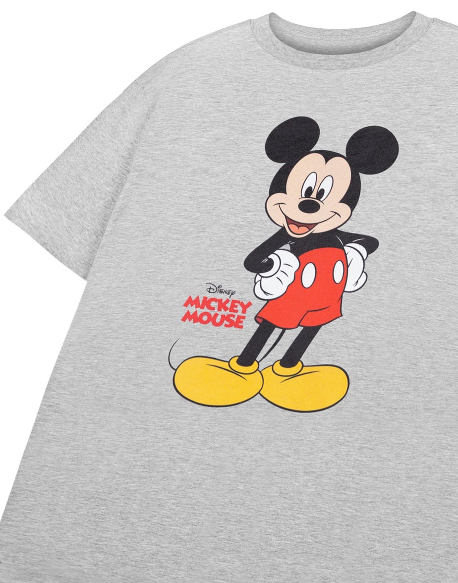 Vanilla Underground Disney Mickey Mouse Boys Grey T-Shirt (3-8 Years)