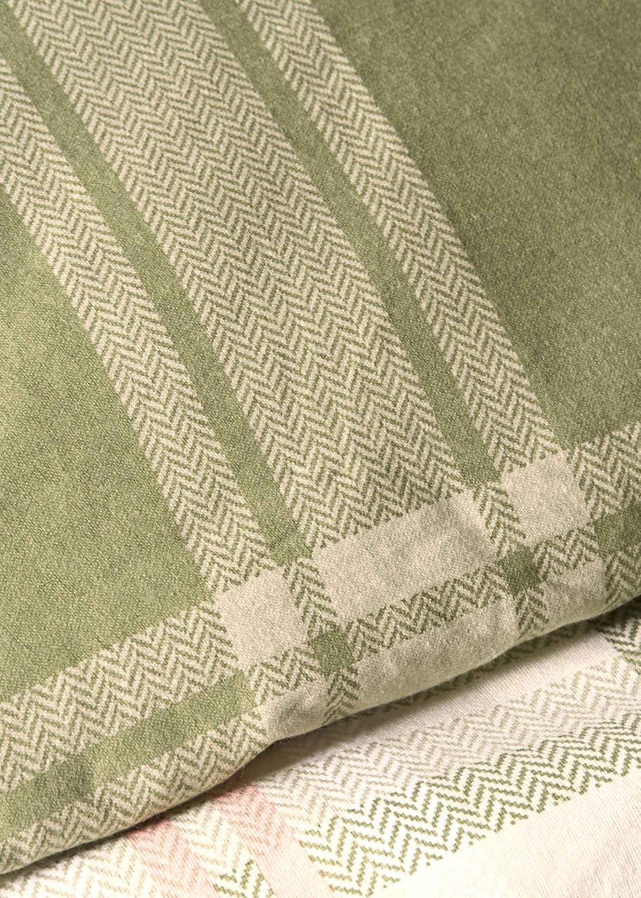 Green Brushed Duvet Set