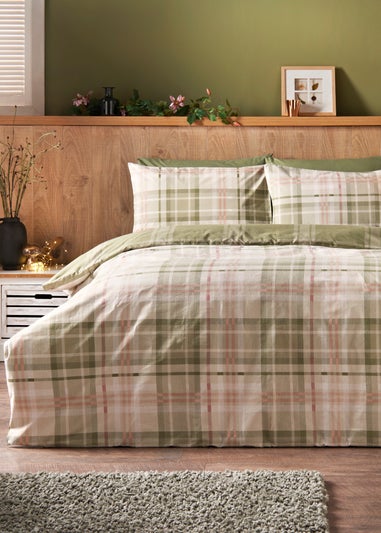 Green Brushed Duvet Set