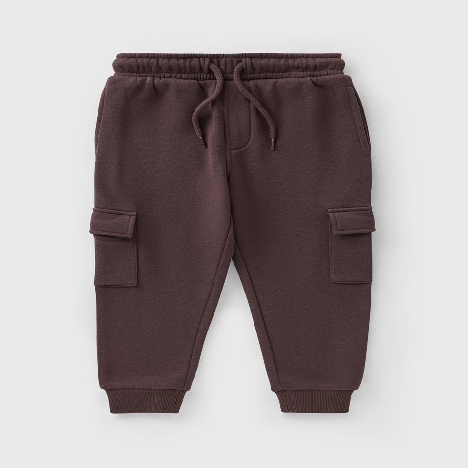 Boys Brown Cargo Jogging Bottoms (1-7yrs)