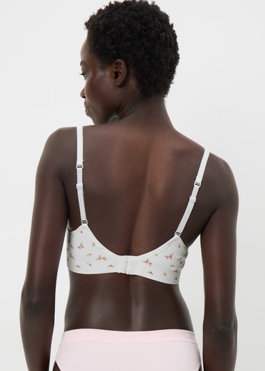 2 Pack Floral & Pink Seamless Moulded Bralettes