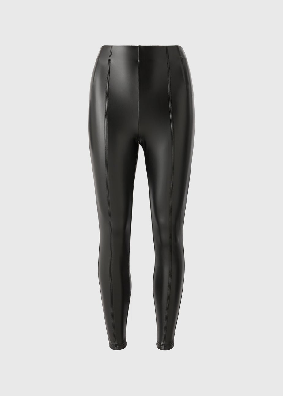 Black Faux Leather Leggings