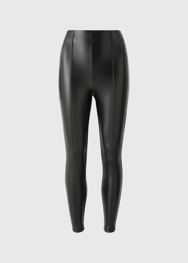 Black Faux Leather Leggings