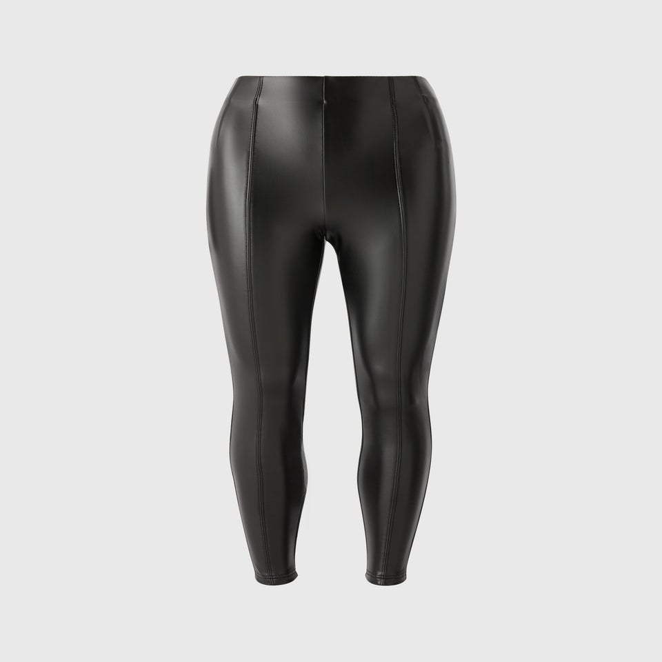Black Faux Leather Leggings