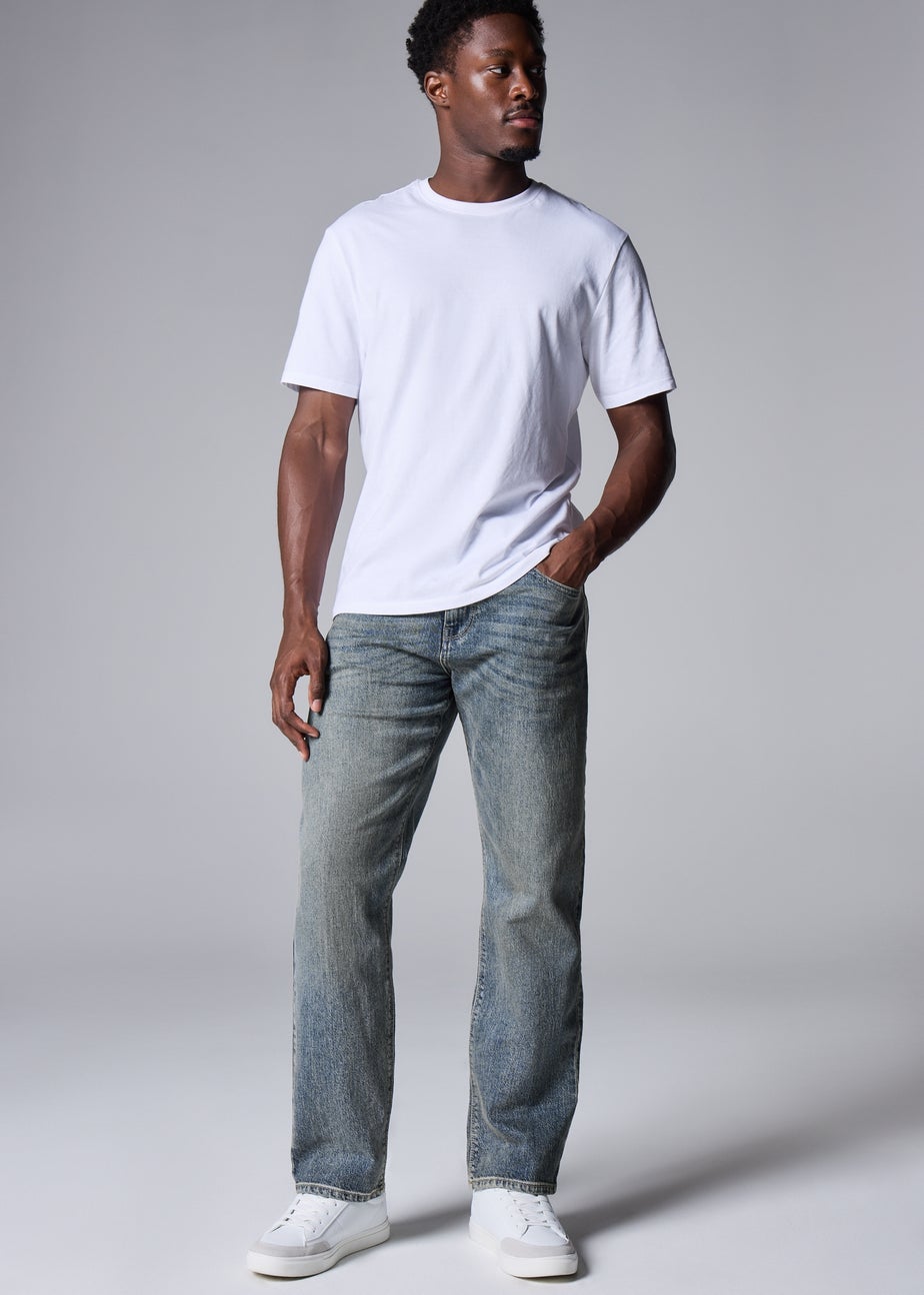 Green Cast Straight Leg Jeans