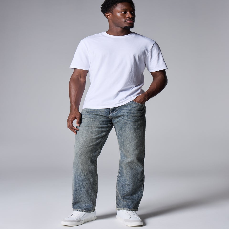 Green Cast Straight Leg Jeans