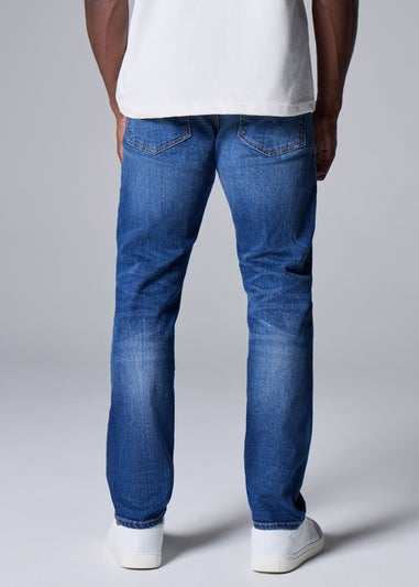 Mid Wash Slim Fit Jeans