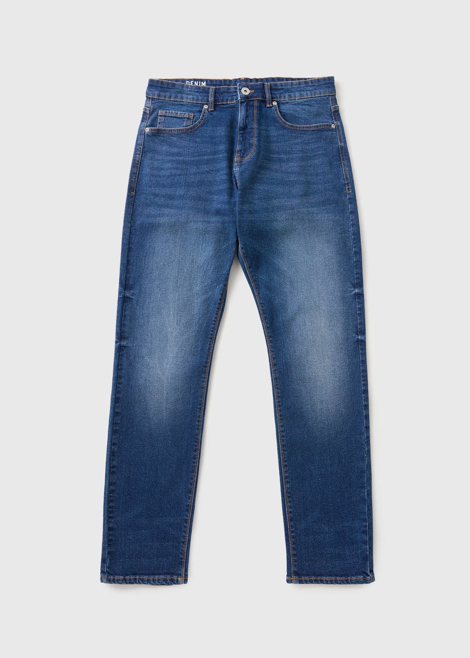Mid Wash Slim Fit Jeans