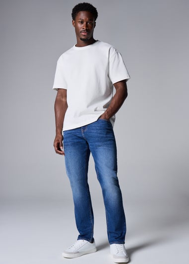 Mid Wash Slim Fit Jeans