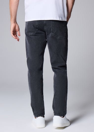 Grey Tapered Jeans