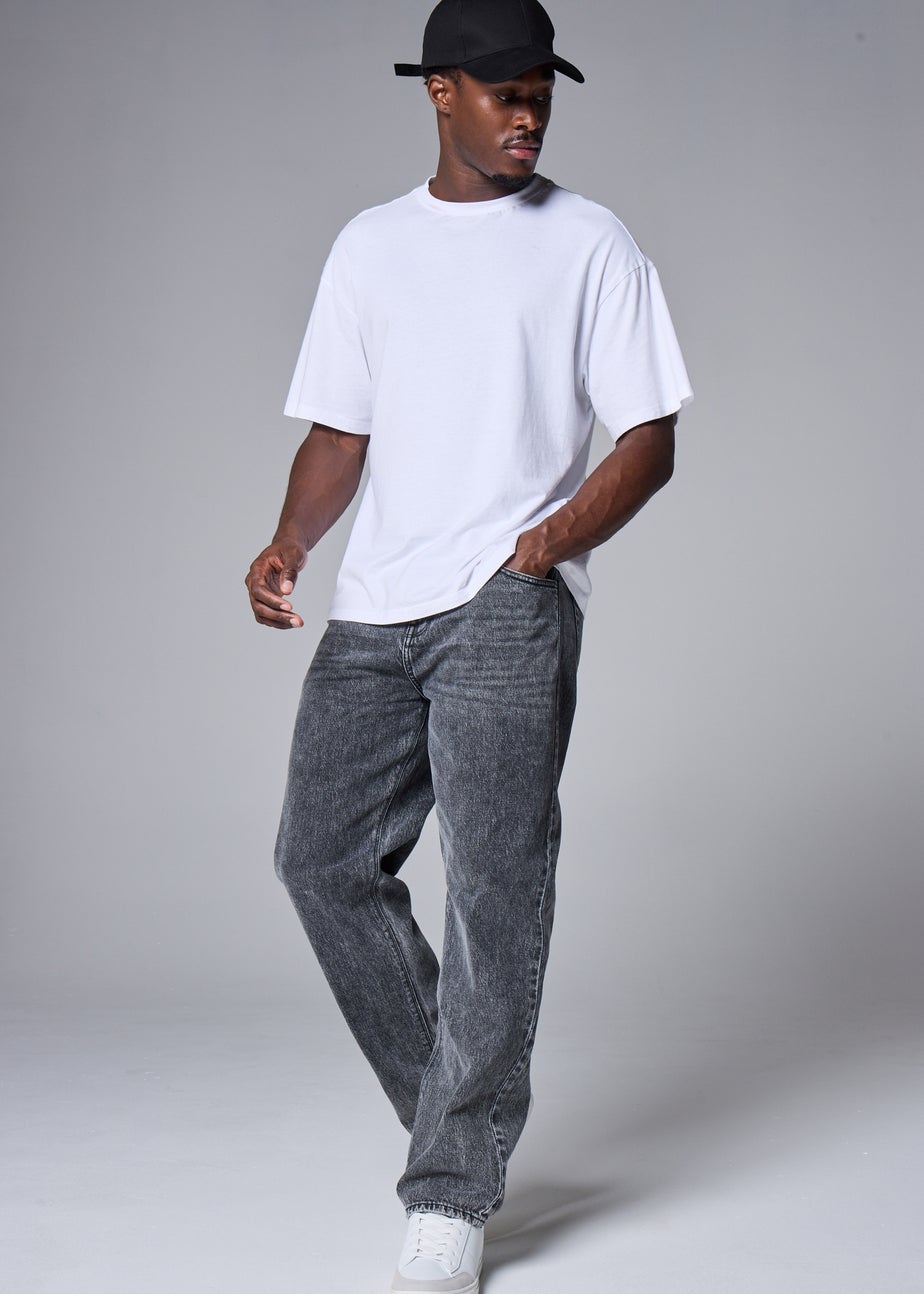Grey Wash Relaxed Fit Jeans
