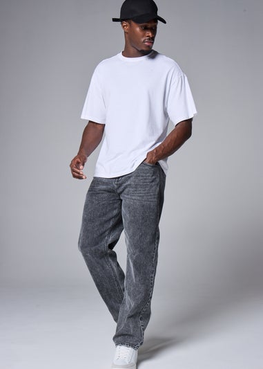 Grey Wash Relaxed Fit Jeans