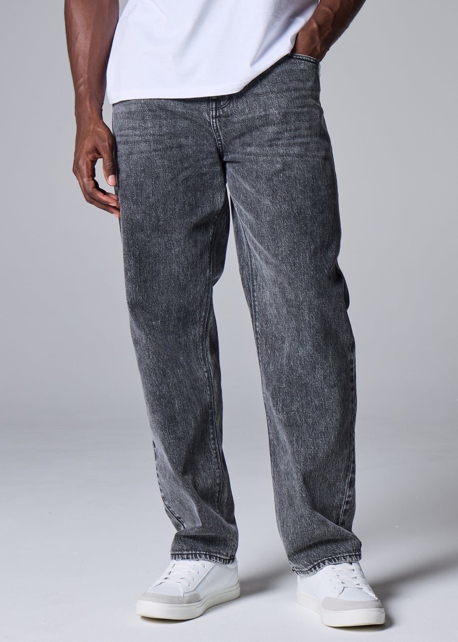Grey Wash Relaxed Fit Jeans