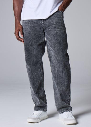 Grey Wash Relaxed Fit Jeans