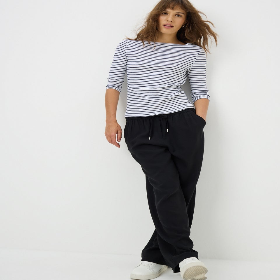 Blue Stripe Fitted T-Shirt