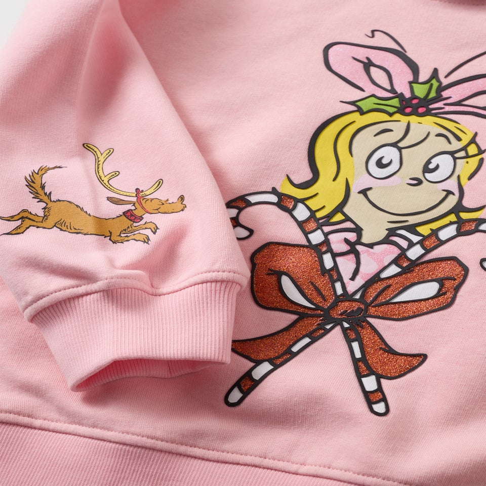 Girls Pink Cindy Lou Sweatshirt (1-13yrs)