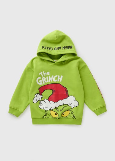 Grinch Boys Green Hoodie (1-13yrs)