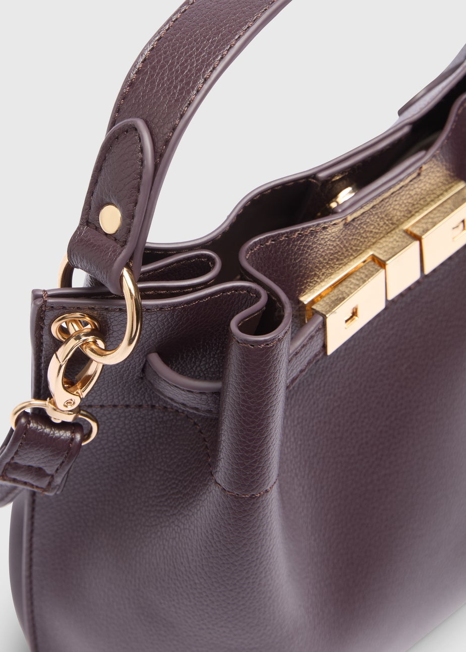 Burgundy Mini Bucket Bag