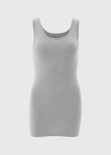 Grey Essential Longline Vest Top