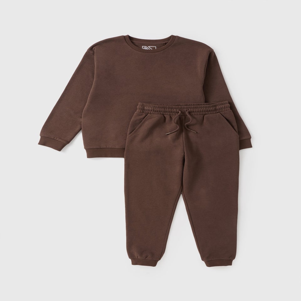 Boys Brown Sweatshirt & Jogging Bottom Set (7-15yrs)