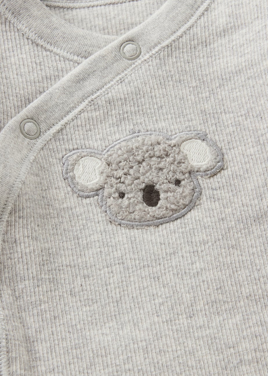 2 Piece Grey Koala Ribbed Bodysuit & Legging Set (Newborn-12mths)