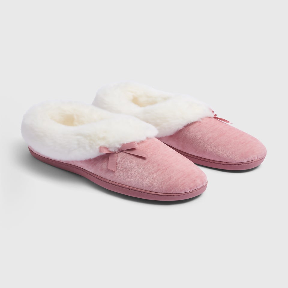 Pink Turn Over Slippers