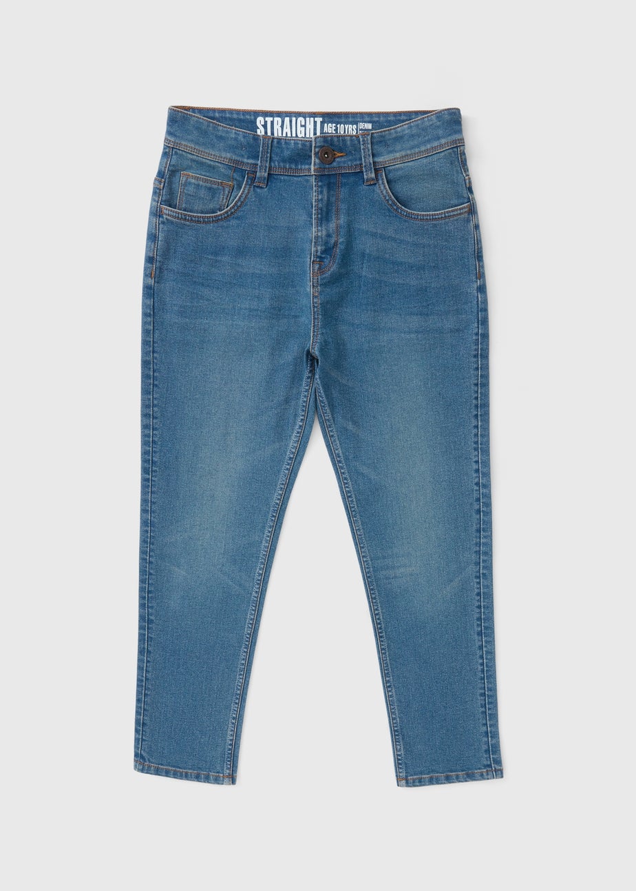 Boys Lightwash Straight Fit Jeans (7-15yrs)