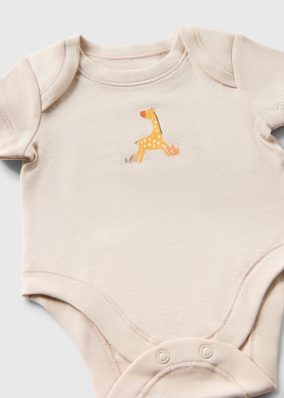 Baby 5 Pack Jungle Bodysuits (Newborn–23mths)