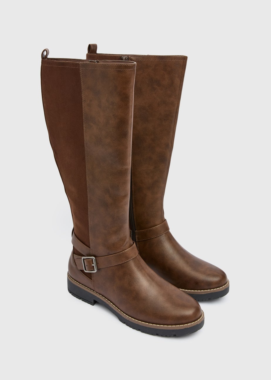 Soleflex Brown Knee High Boots