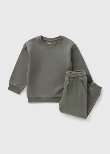 Boys Sage Sweatshirt & Jogging Bottom Set (1-7yrs)
