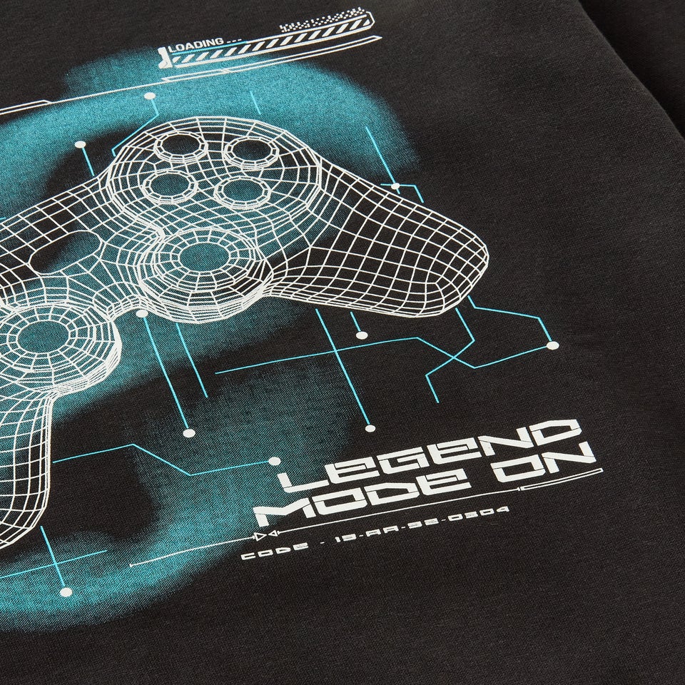 Boys Black Gamer Sweatshirt (7-15yrs)