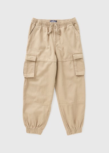 Boys Stone Cargo Trousers (7-15yrs)