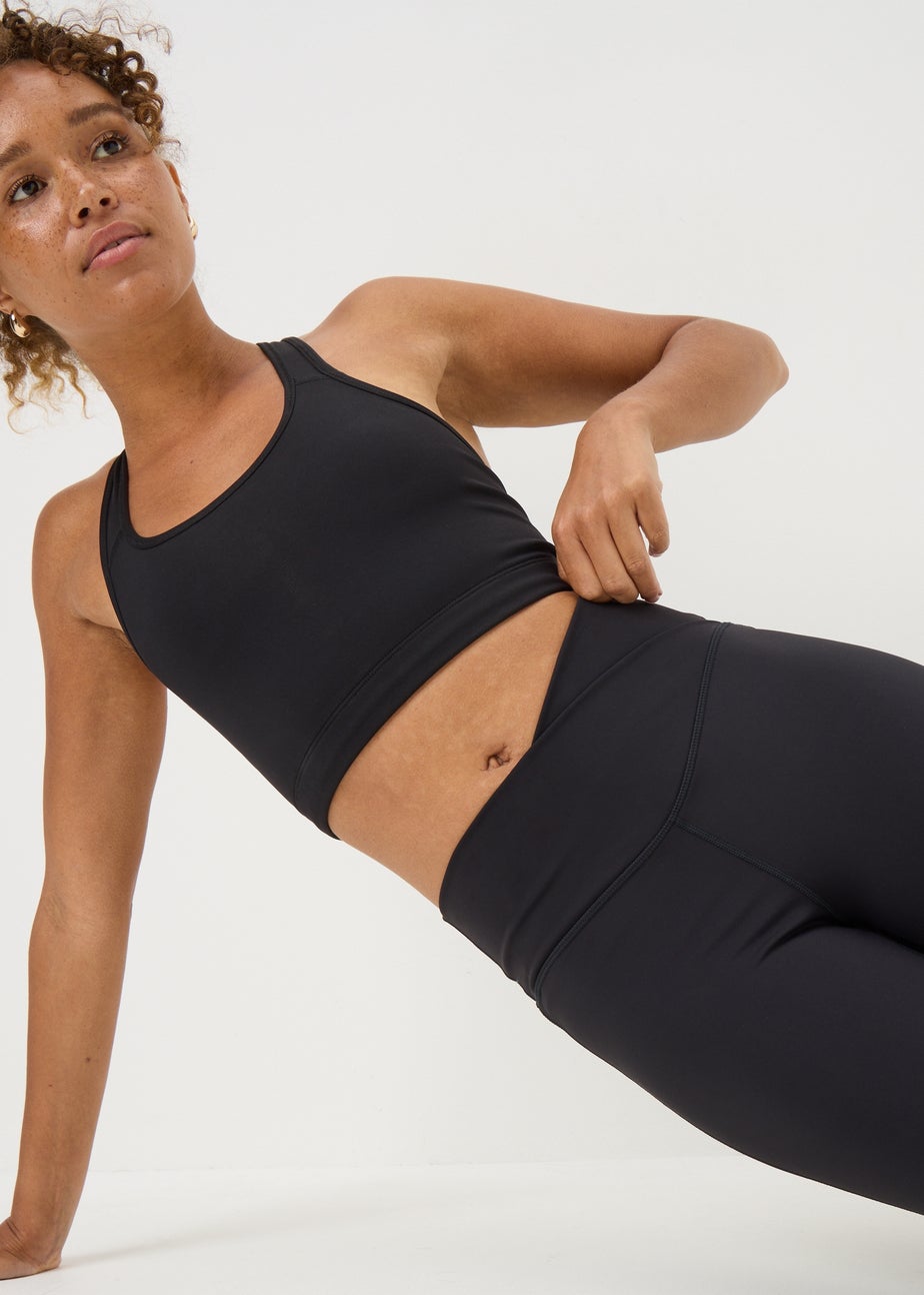 Souluxe Black Wrap Waist Leggings