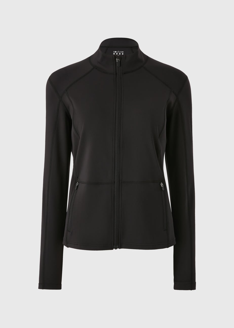 Souluxe Black Zip Through Jacket