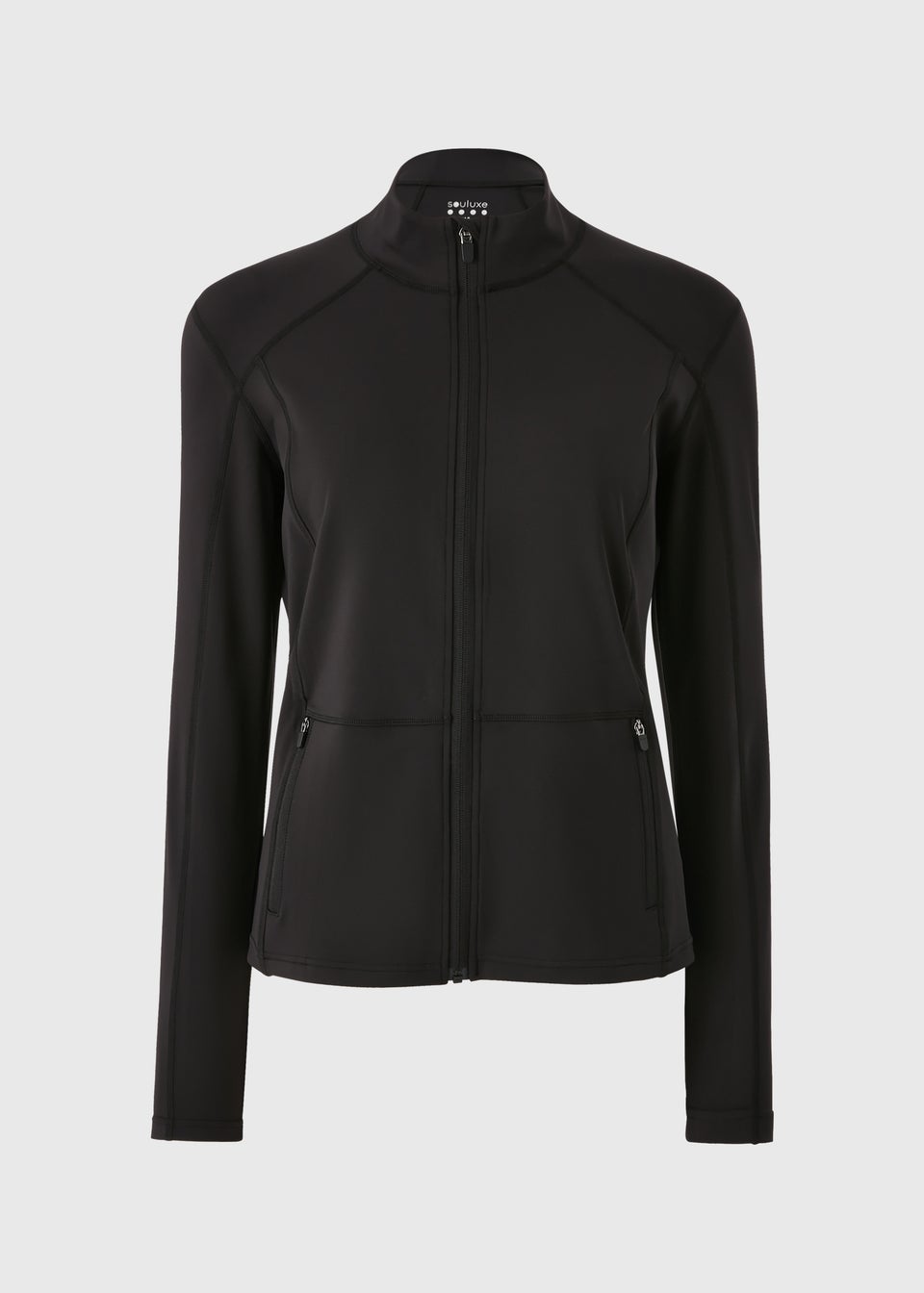 Souluxe Black Zip Through Jacket