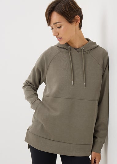 Souluxe Brown Longline Hoodie