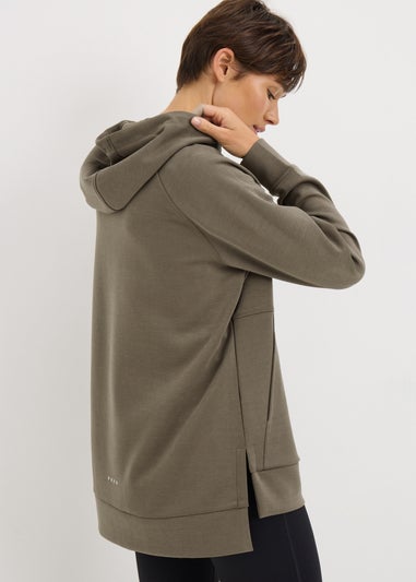 Souluxe Brown Longline Hoodie