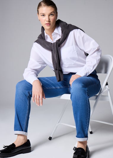 Papaya Petite Midwash Denim Jeans