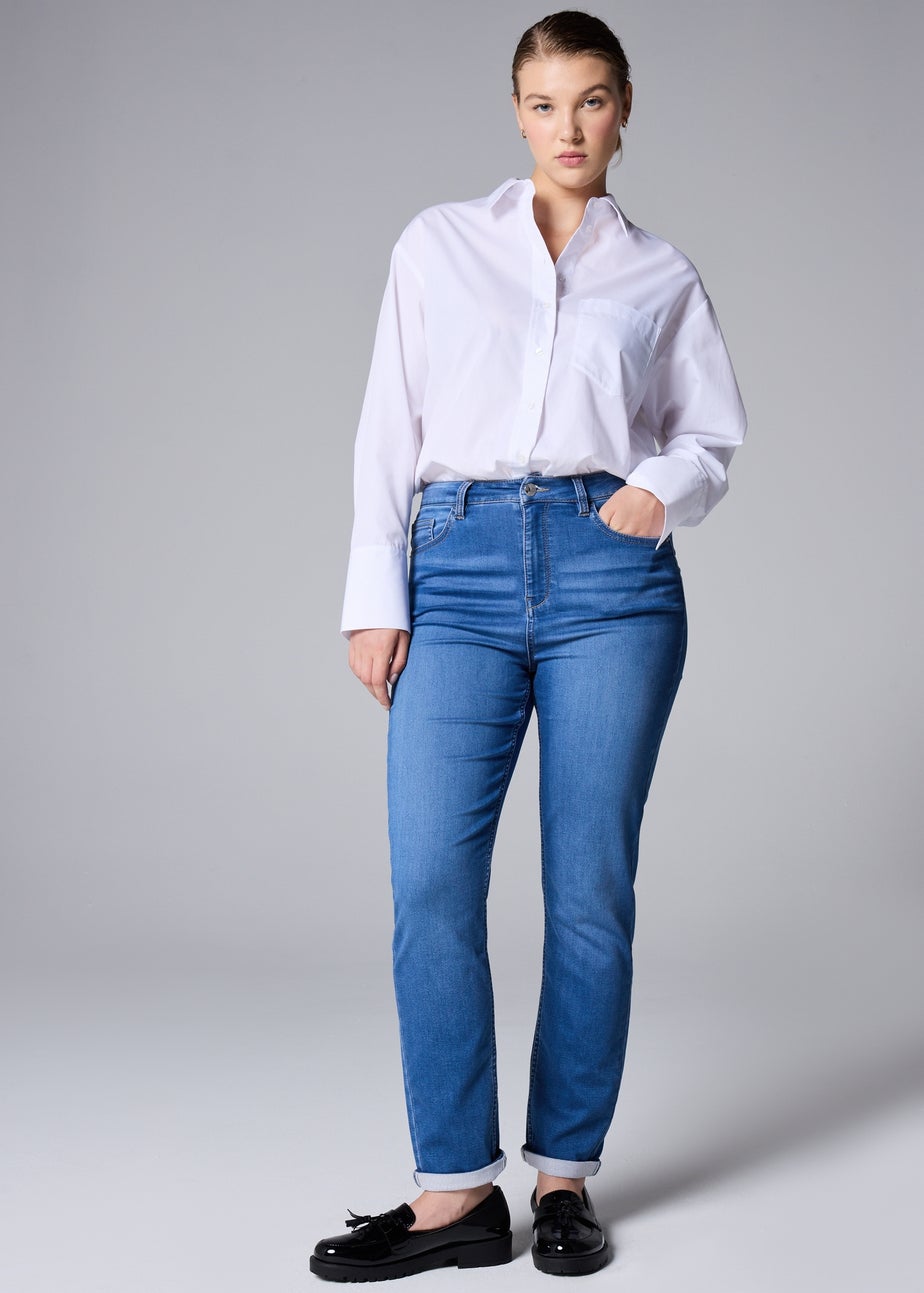 Papaya Petite Midwash Denim Jeans