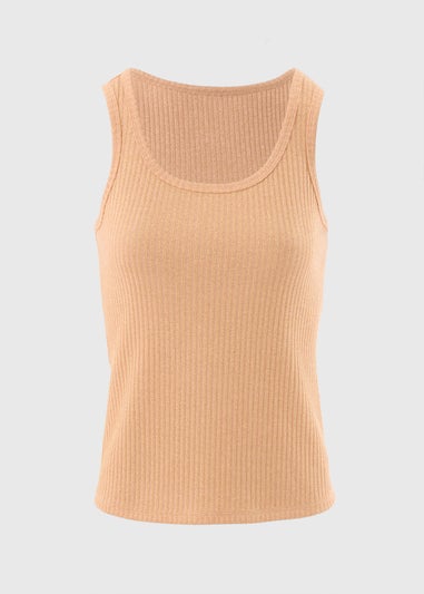 Peach Sparkle Vest Top