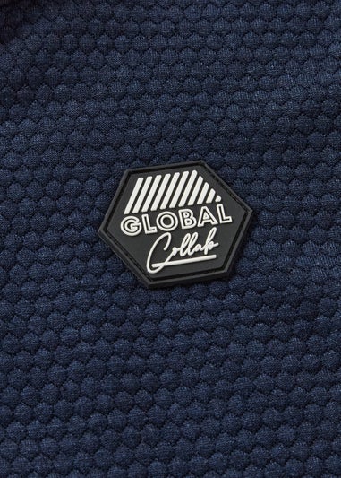 Boys Navy Popcorn Hoodie & Jogging Bottom Set (1-7yrs)