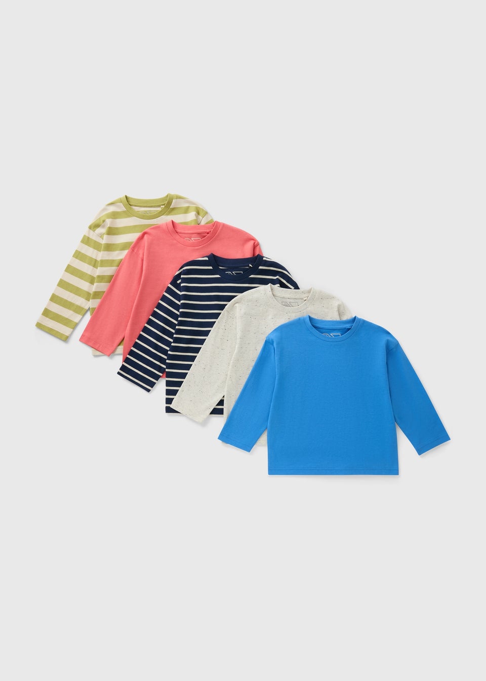 5 Pack Multicolour Stripe Long Sleeve Tops (1-7yrs)