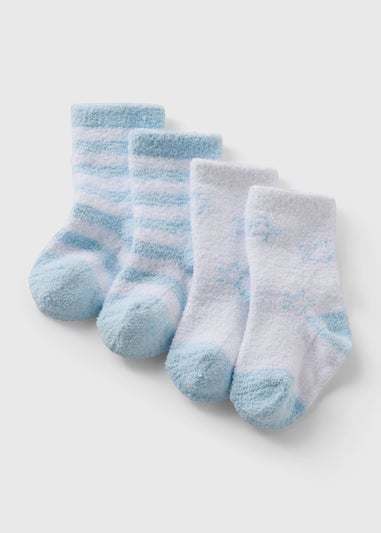 Baby Blue Cosy Socks (Newborn-23mths)