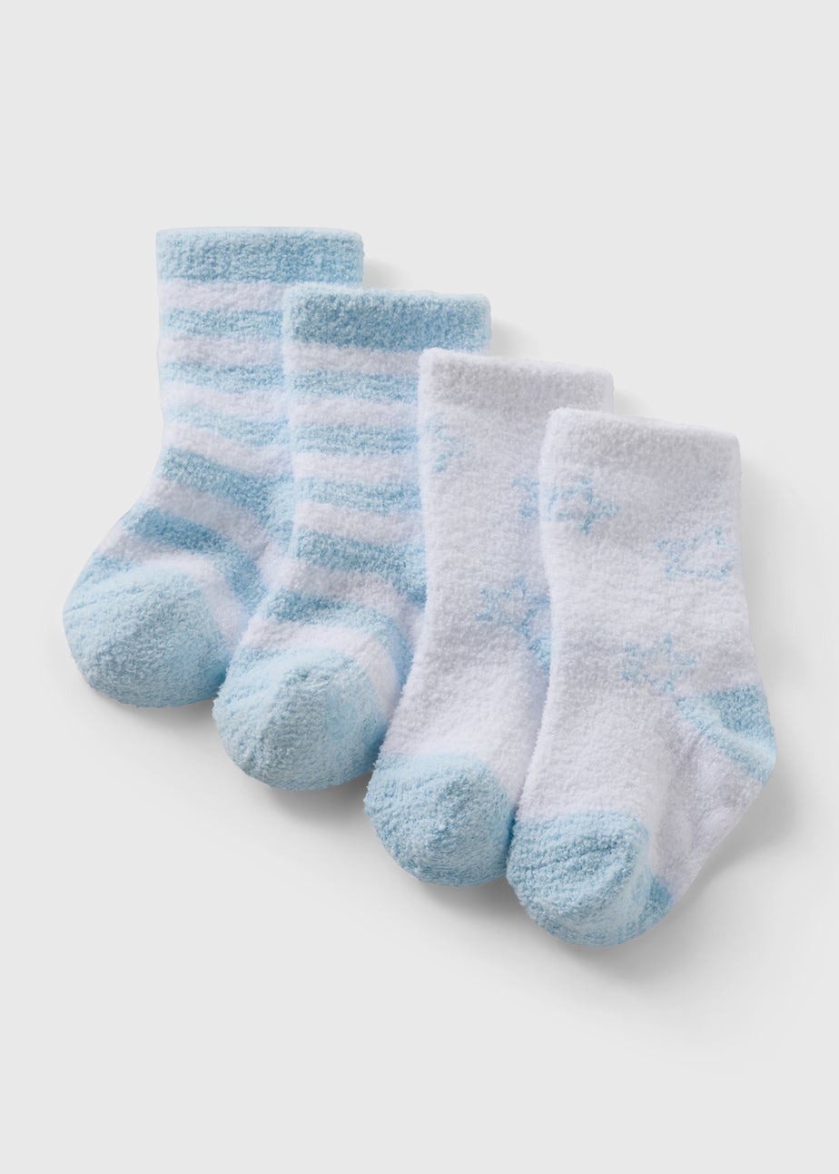 Baby Blue Cosy Socks (Newborn-23mths)