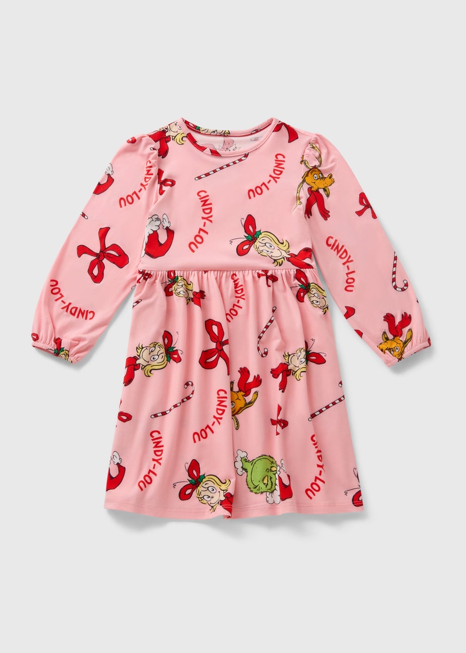 Girls Pink Cindy Lou Dress (1-10yrs)